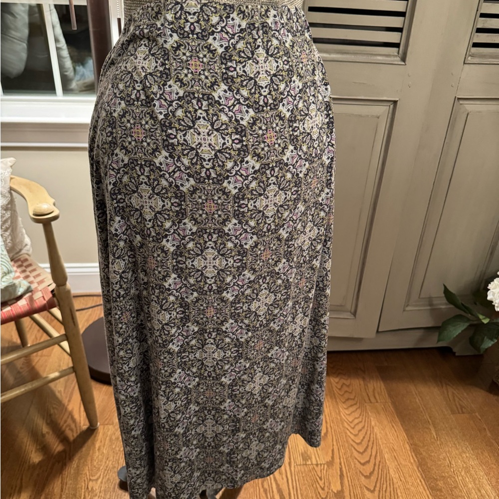J. Jill Bohemian print faux wrap skirt - Picture 7 of 8
